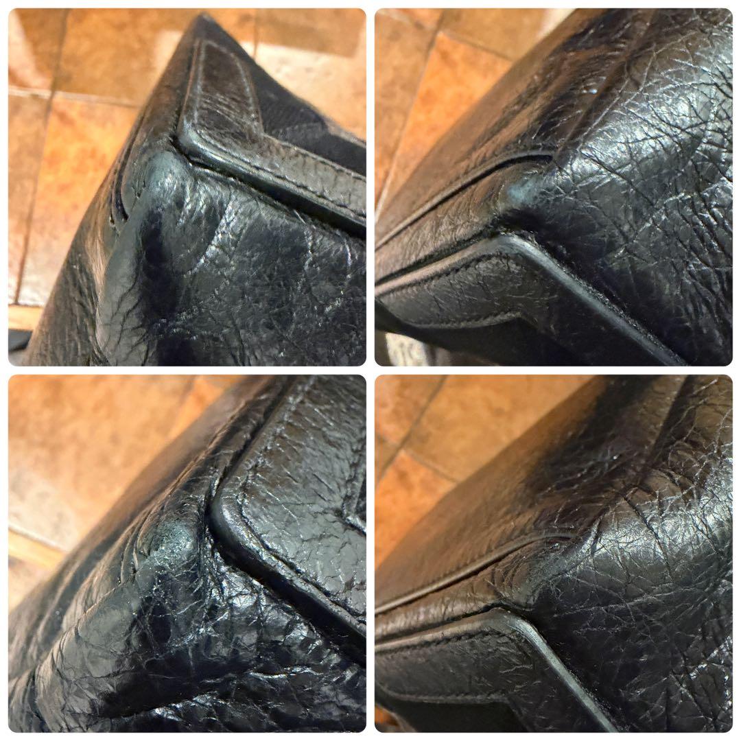 BALENCIAGA ネイビーカバス エクスクルーシブライン BLACK