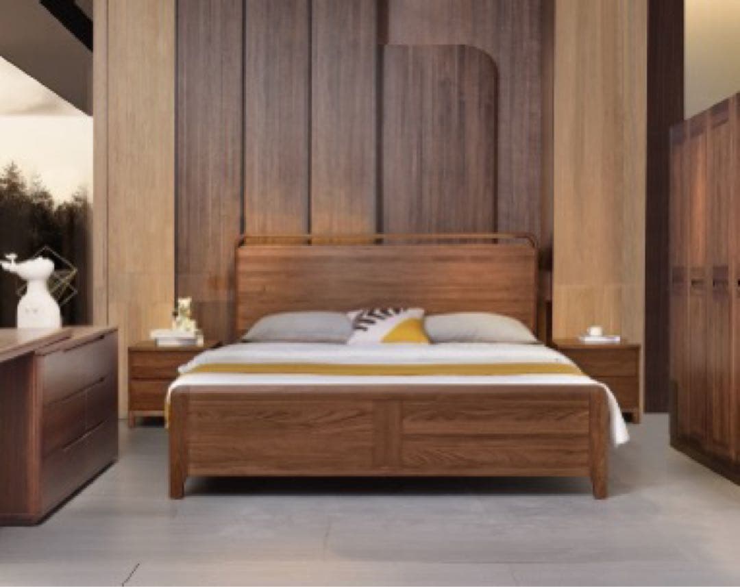 ウッドプラットフォームベッド（ラグジュアリーモデル）　キングサイズ