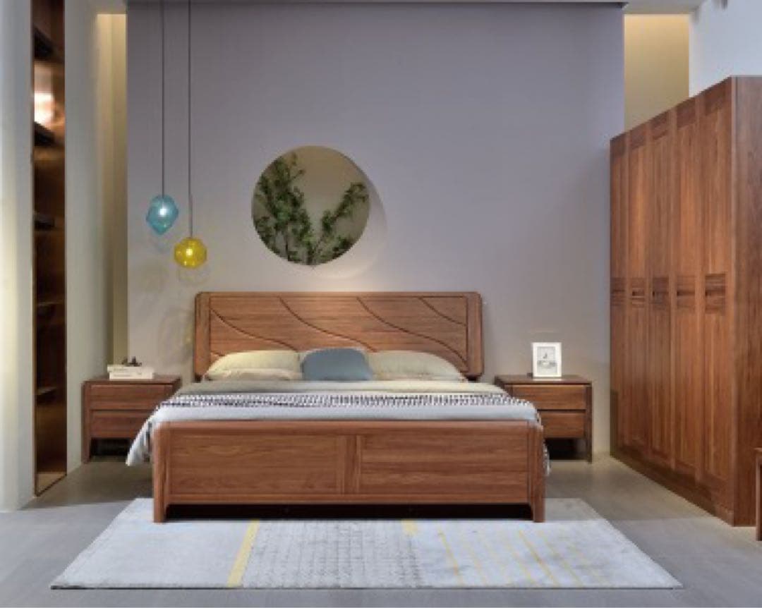 ウッドプラットフォームベッド（ラグジュアリーモデル）　キングサイズ