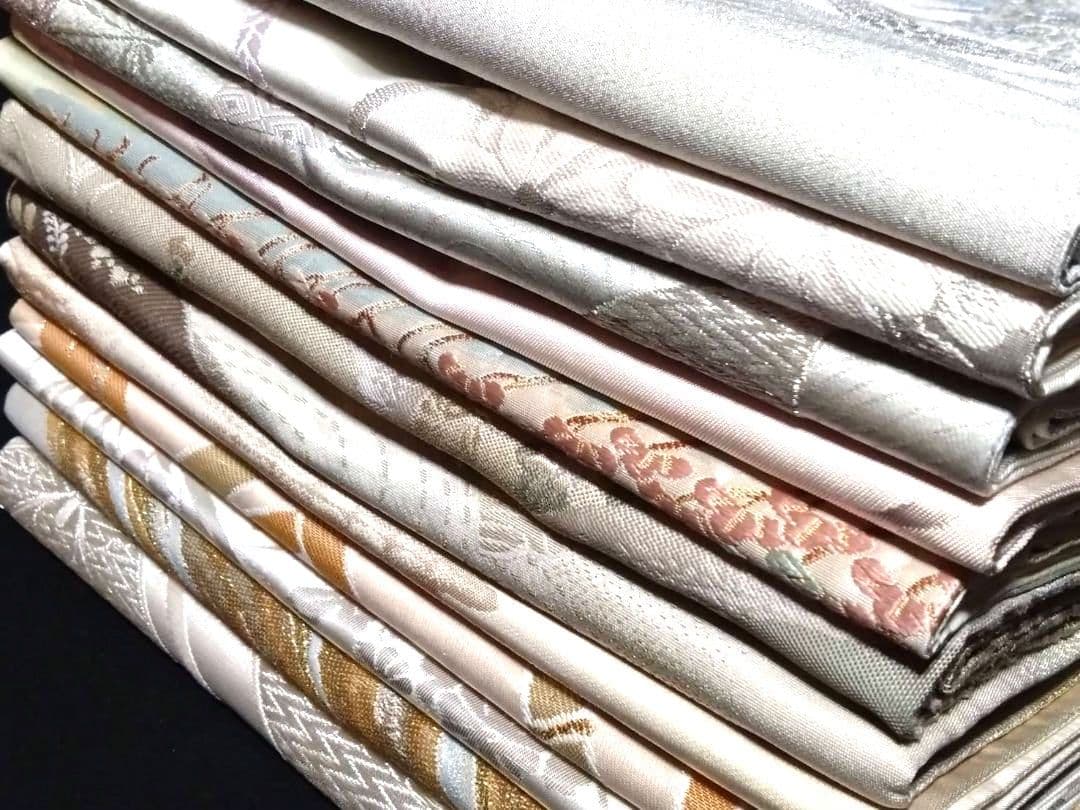 B176★刺繍等高級袋帯12本まとめ売り★着用/着物/付下げ訪問着等/リメイク★