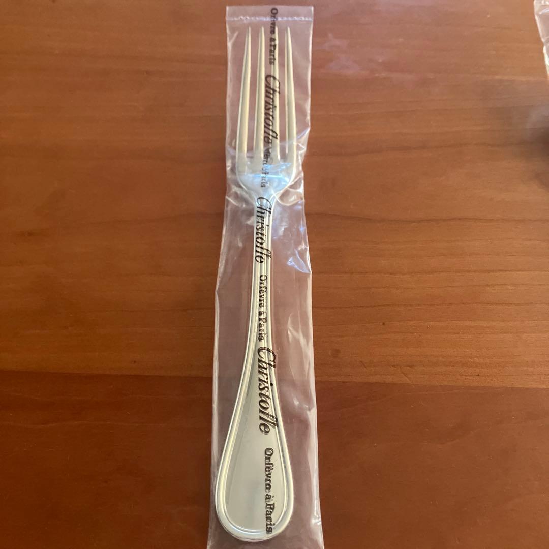 クリストフル　ステンレス製 テーブルフォーク、スプーン、ナイフ各1本