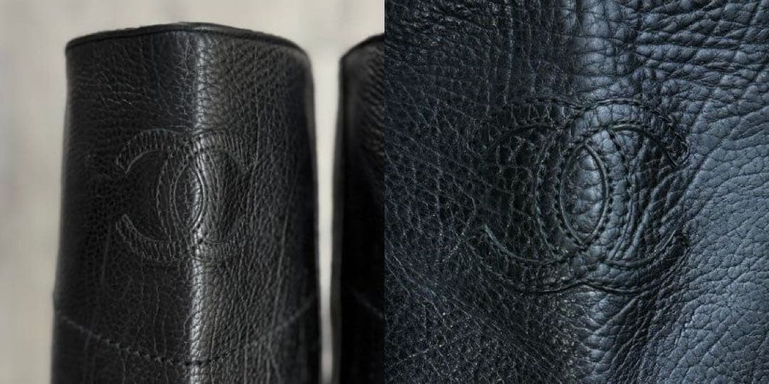 人気♡39♡25cm♡CHANEL シャネル ココマーク ロングブーツ COCO