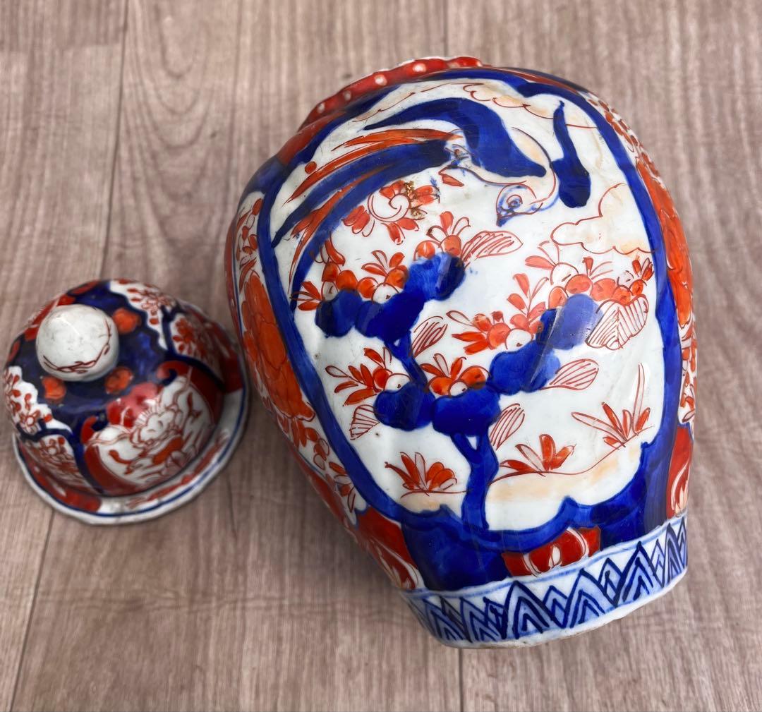 古伊万里 沈降壺骨董品 時代物 色絵