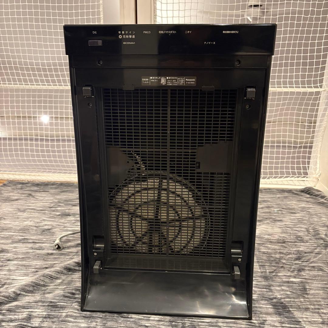 【極美品】Panasonic F-VC70XS 加湿空気清浄機 木目調　説明書付