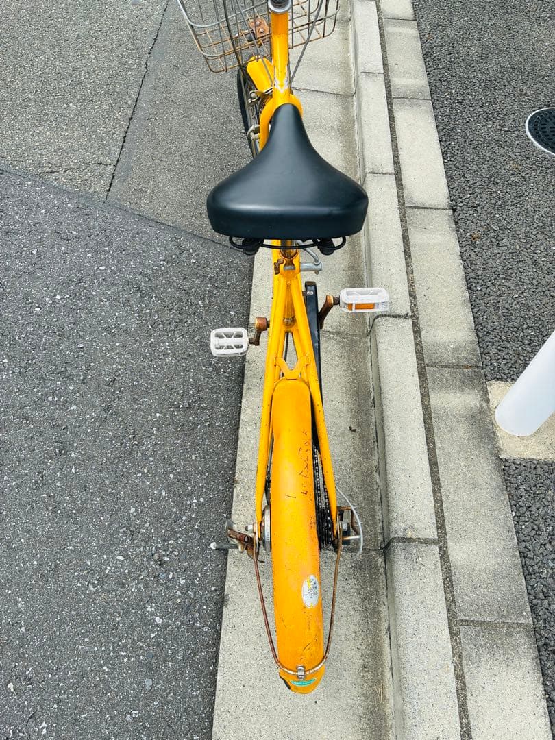 引き取り限定　ミニベロ　丸石　20インチ　⭐︎かわいいイエロー⭐︎