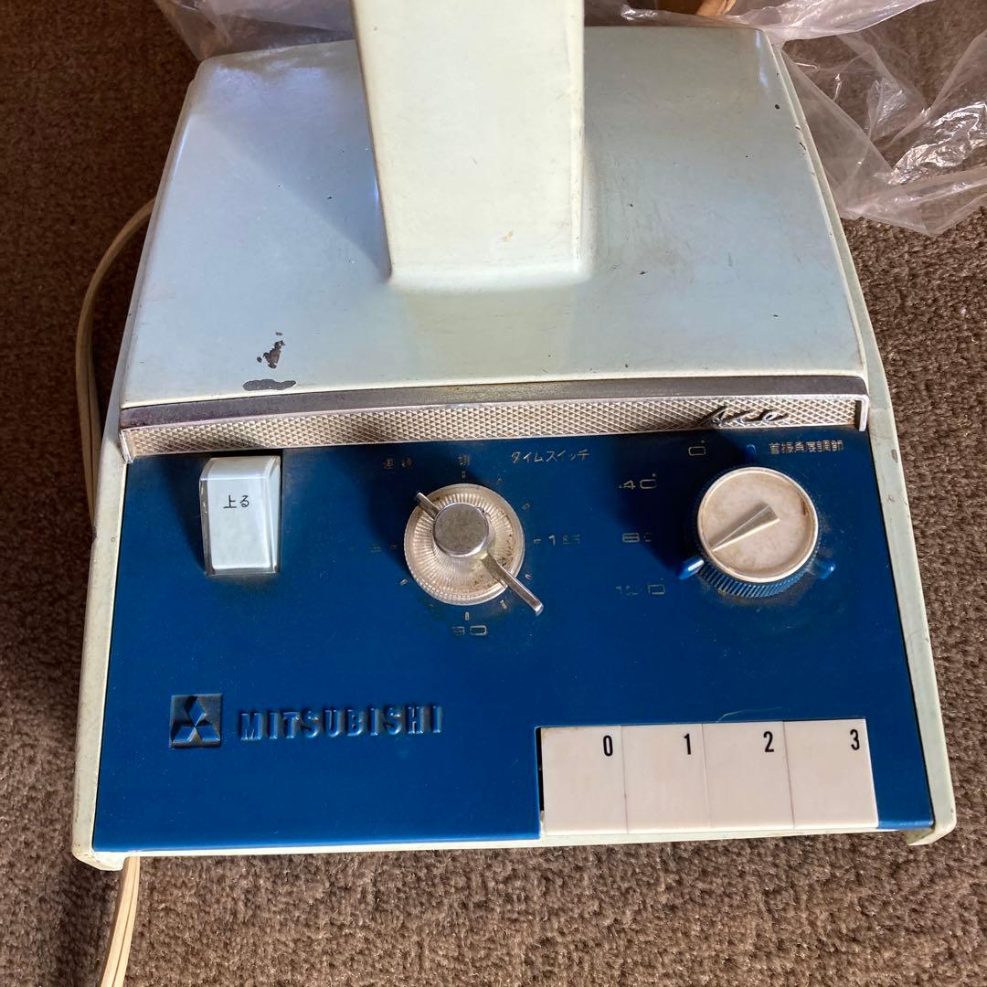 希少 箱付き 三菱 レトロ 扇風機 R30-W型 ブルー 30cm エースファン