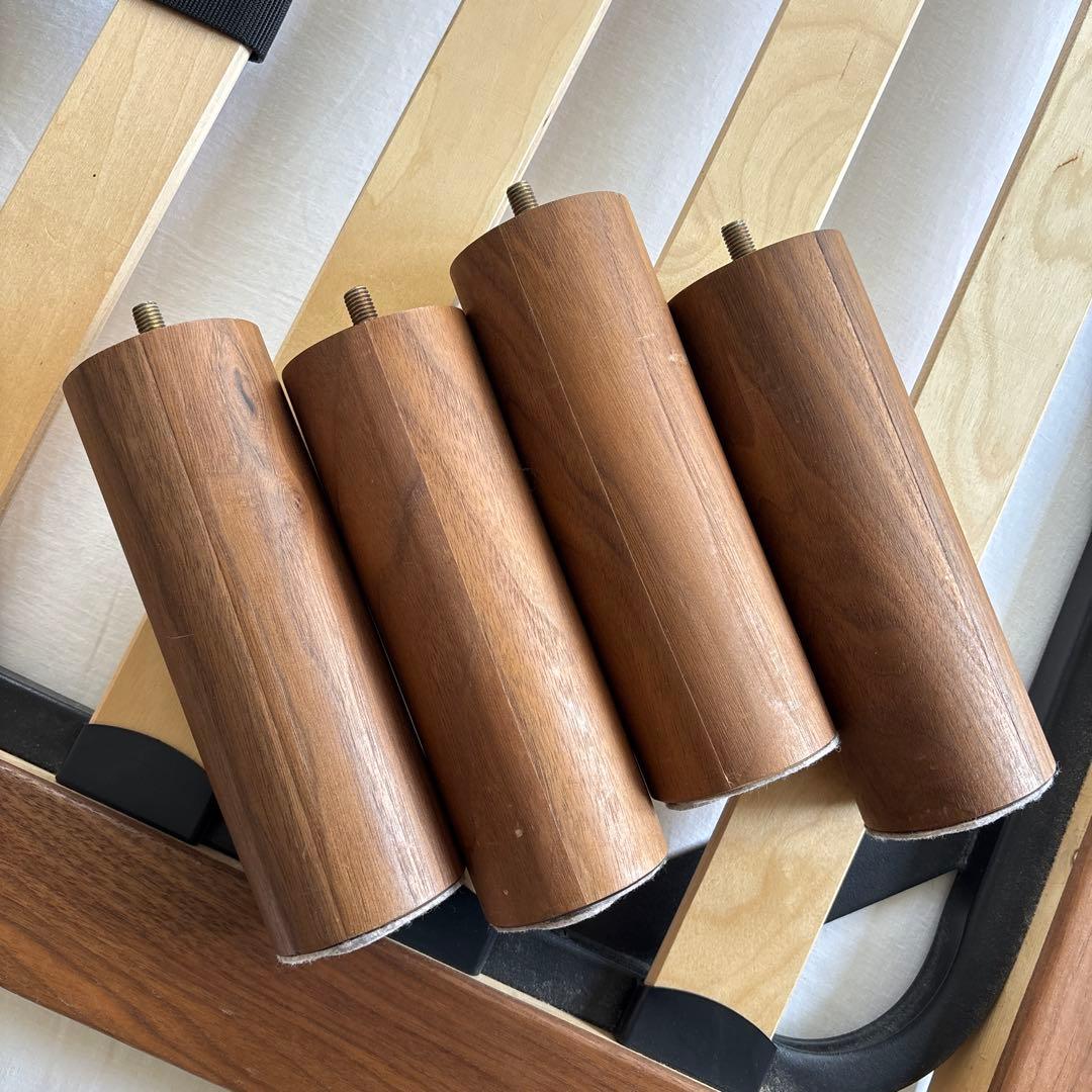 無印良品　木製ベッドフレーム　シングル　ウォールナット材