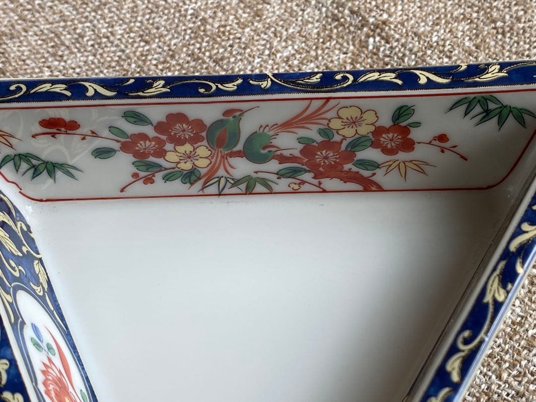 六角形扇子模様の漆器重箱