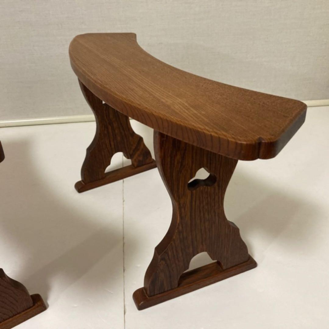 脇息 肘掛け 肘掛け 木製 透かし 2点 和風 家具 インテリア レトロ