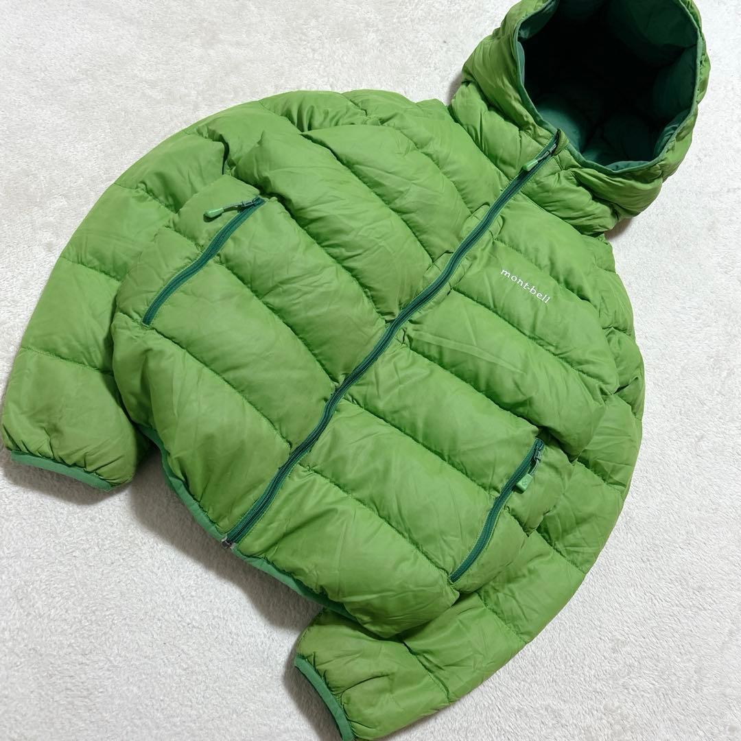 s*a様 y2k 短丈 モンベル down jacket parka グリーン