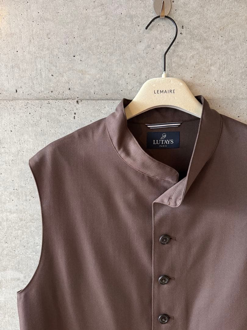 LUTAYS リュテス VALMONT VEST ウールベスト 茶 50 未使用