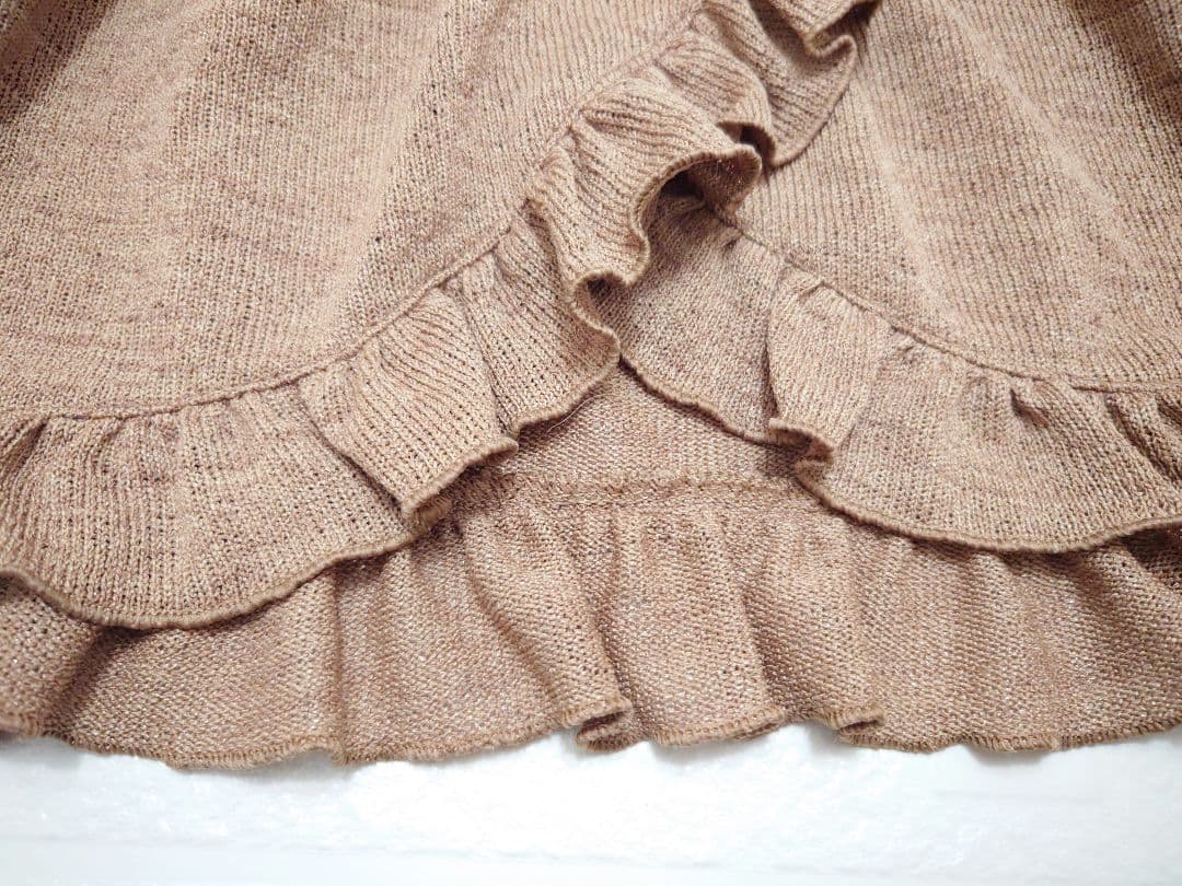 2000s LIZLISA 希少 旧タグ ブラウン フリル付きキャミソール