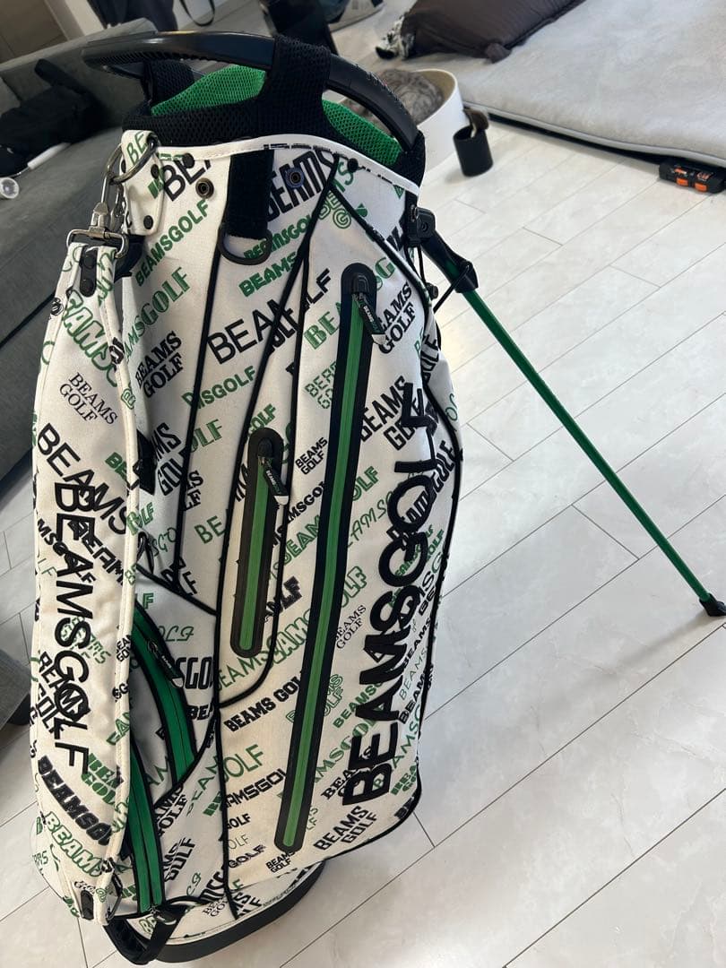 BEAMS GOLF マルチロゴ スタンドキャディバッグ　ヘッドカバー付属