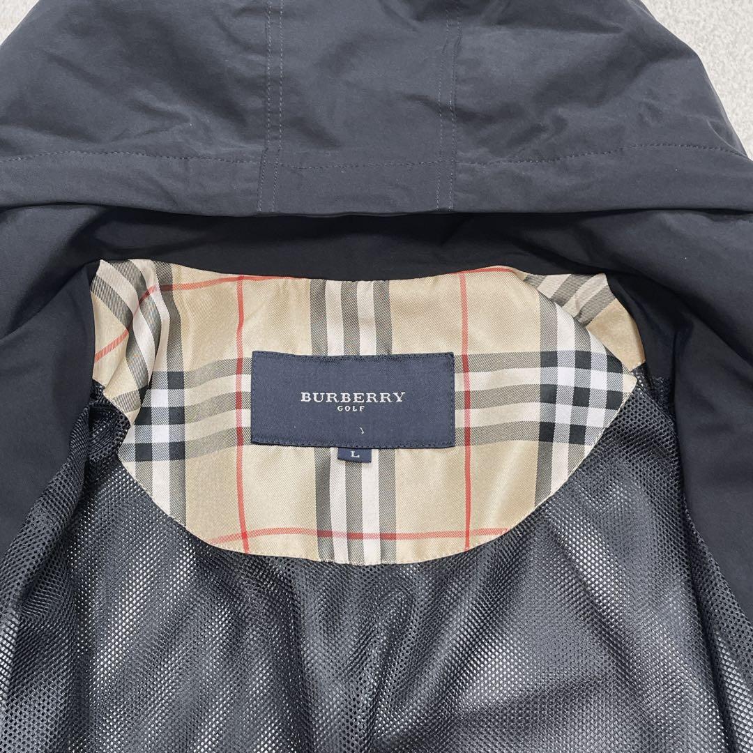 バーバリーゴルフ ナイロンジャケット 3way ノバチェック L ロゴ刺繍