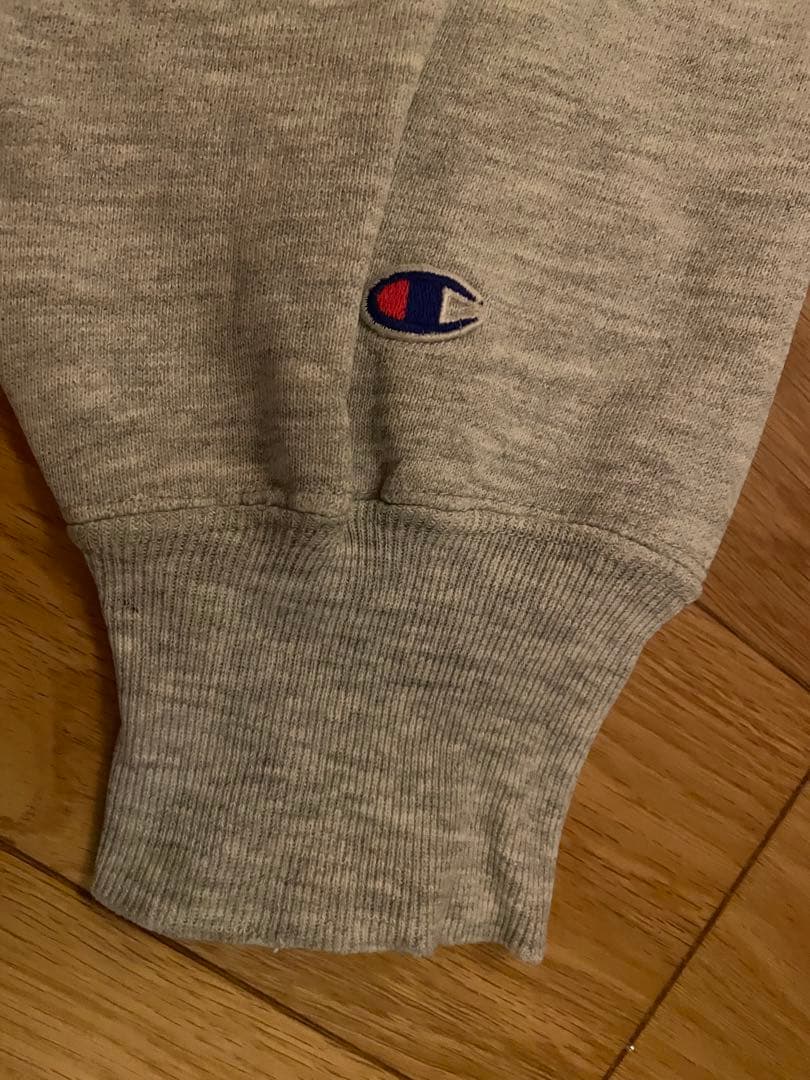 h*y様 チャンピオン 80sリバースウィーブ　NAVY 染み込みプリント Lサ