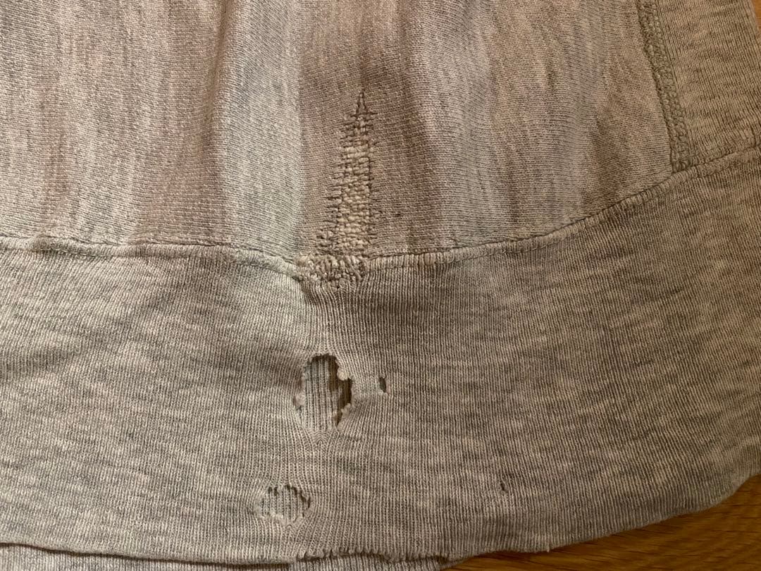 h*y様 チャンピオン 80sリバースウィーブ　NAVY 染み込みプリント Lサ