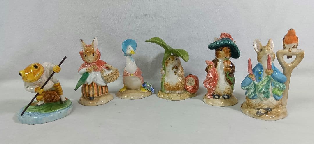 Beatrix Potter　ピーターラビット　陶器製置物　6体セット　2003
