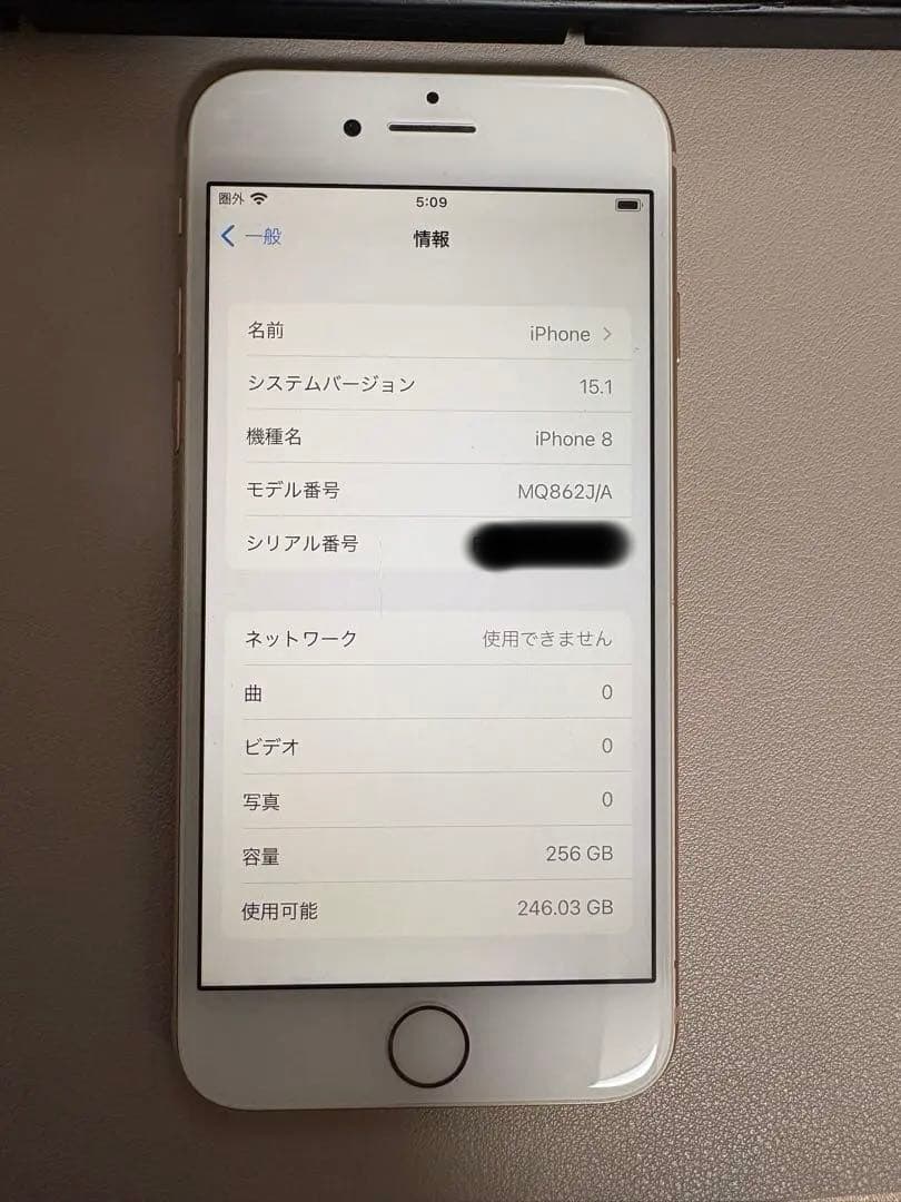 スマートフォン本体 iPhone8 256GB