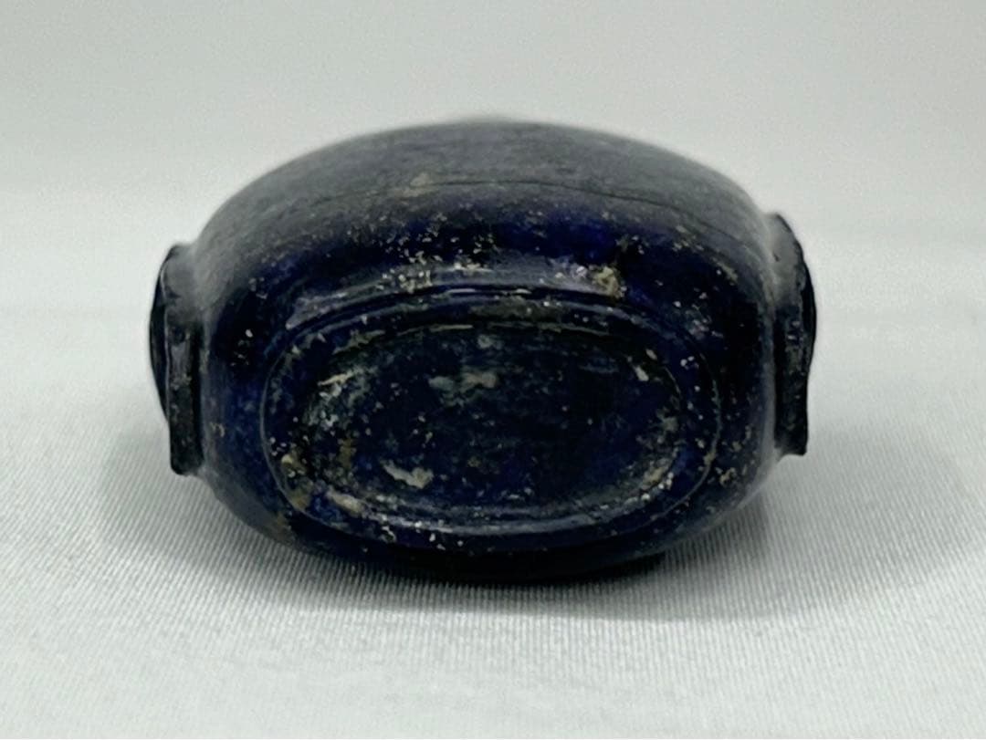 中国美術　清　鼻煙壺　小瓶　青金石　古道具　時代物