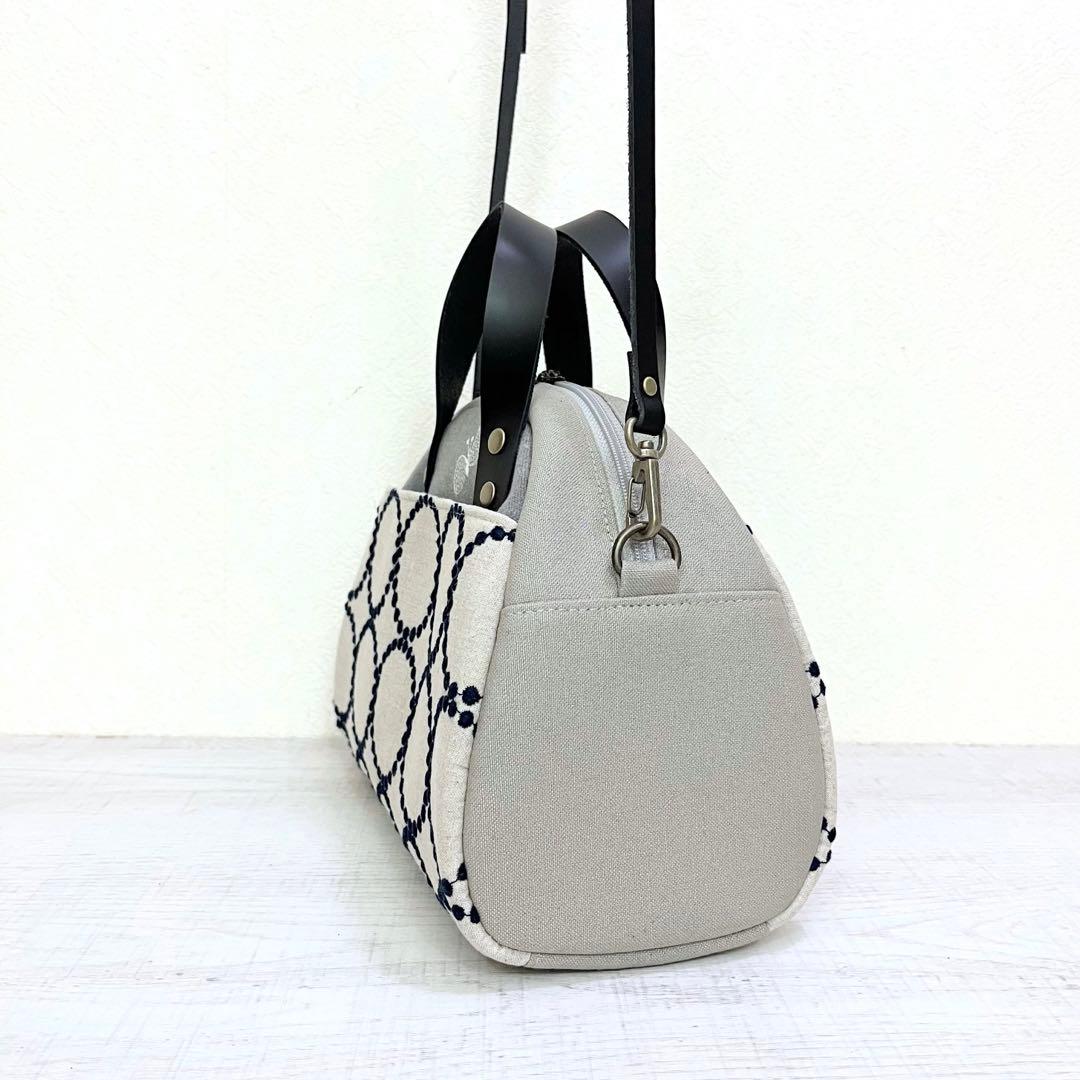 ミナペルホネン　ハンドメイド　2wayミニバッグ　tambourine