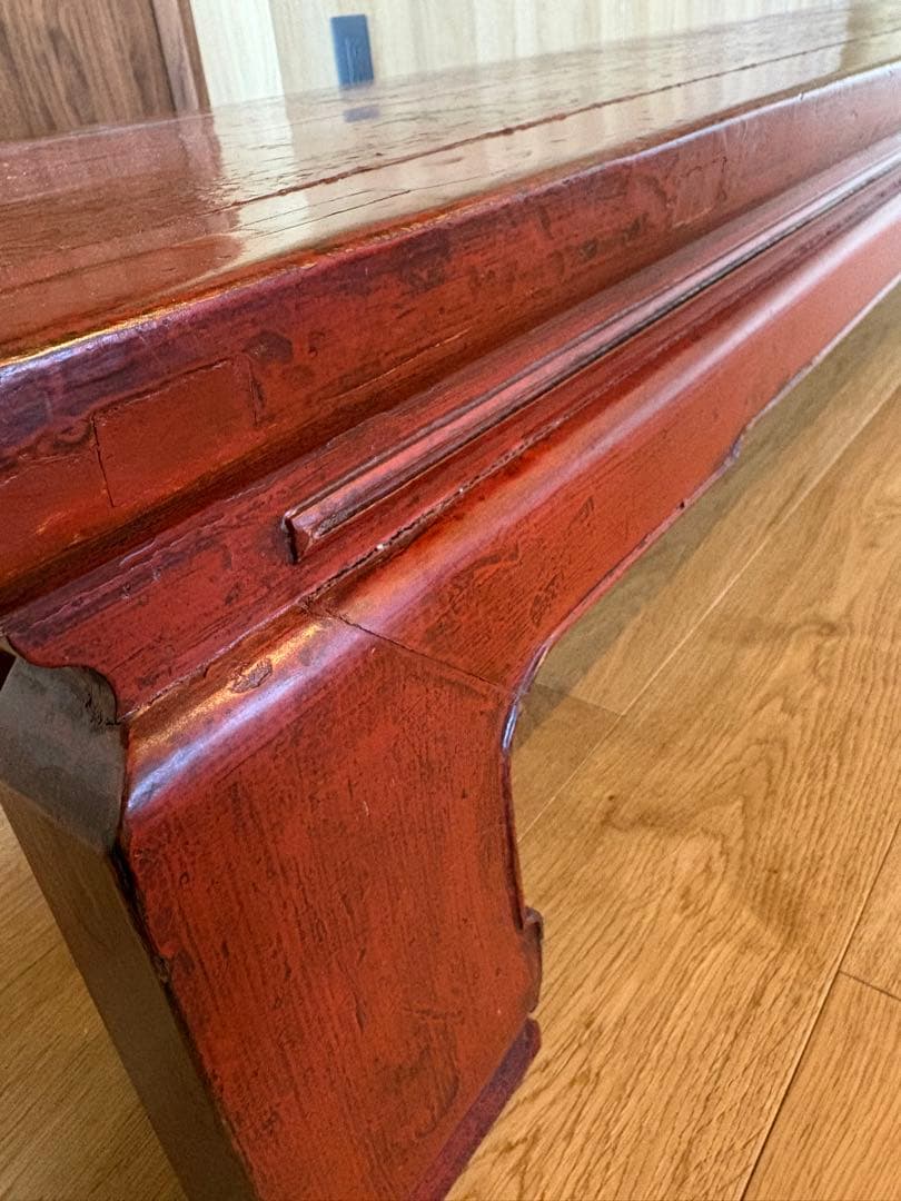 テーブル　長方形　アンティーク　中国　文机　長尺机　ローテブル　長テーブル