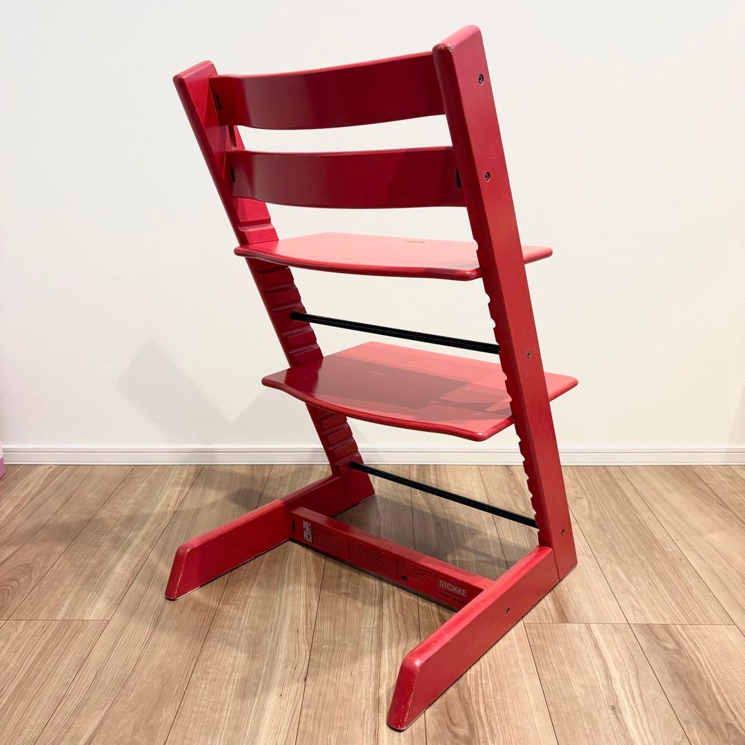 STOKKE！ストッケ トリップトラップ ベビー キッズチェア 椅子 レッド赤