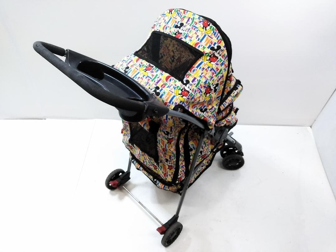 ペットパラダイスクリエイティブヨーコペット用カート 4輪ディズニーキャラクター□