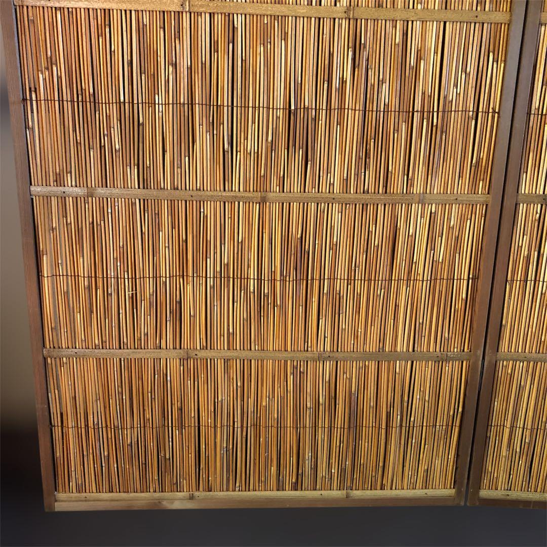 花寄屏風　2枚折　高さ約164㎝　2連幅176㎝