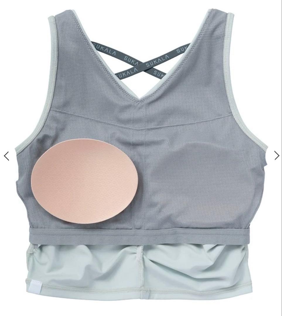 【SUKALA】アメリカンスリーブギャザータンクトップ