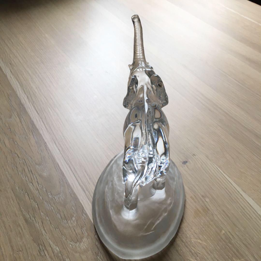 美品　象/エレファント ガラス　フランス製　置物
