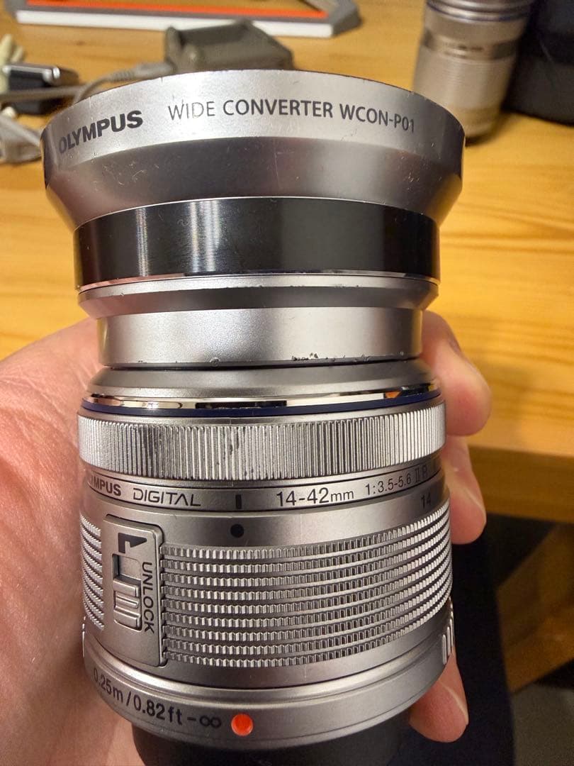 OLYMPUS PEN Lite E-PL3 ワイドコンバーター付 ケースあり