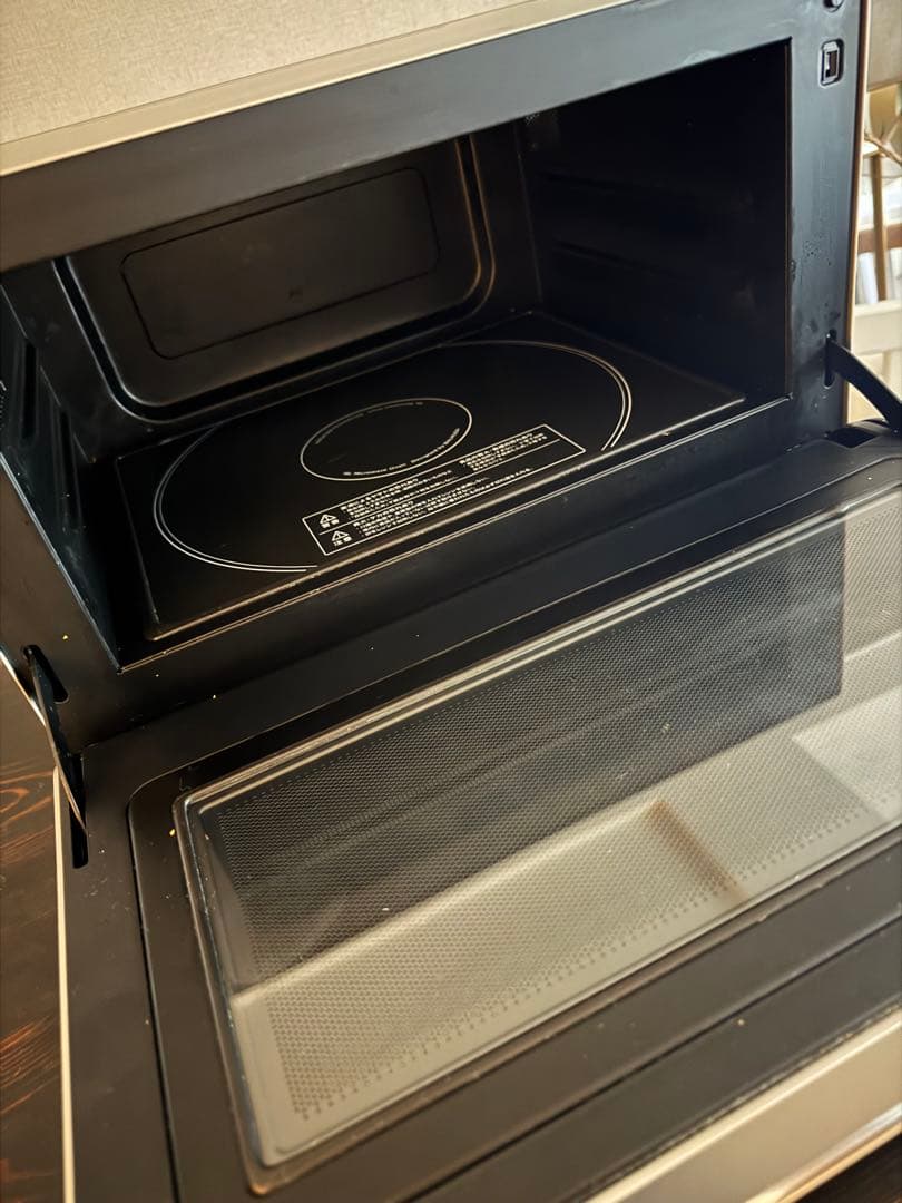 ジャンク品 BALMUDA K04A-SUオーブンレンジ シルバー バルミューダ