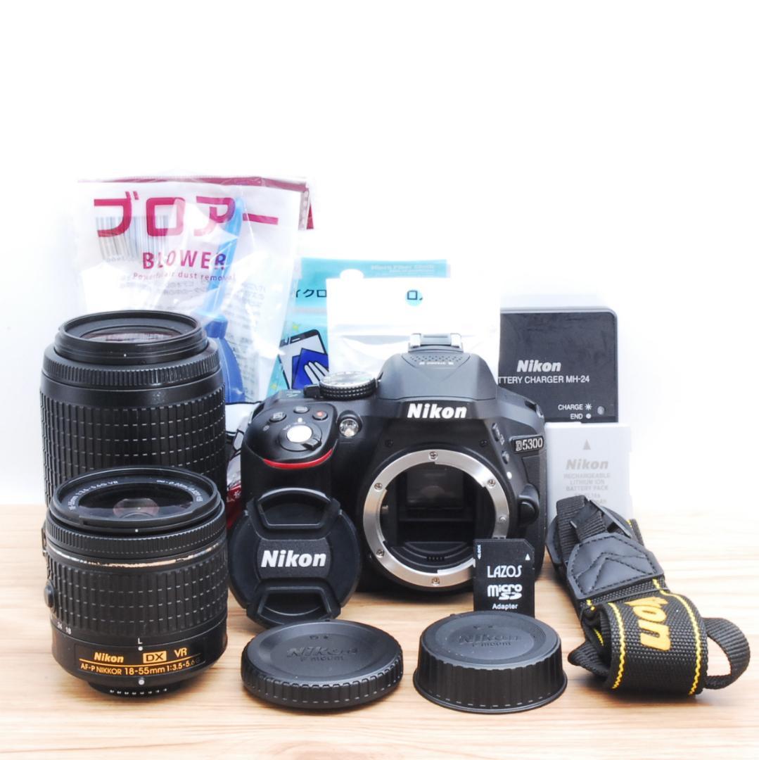 ポッキー⭐️新品級！ショット数3522回♪⭐️Nikon D5300 ダブル