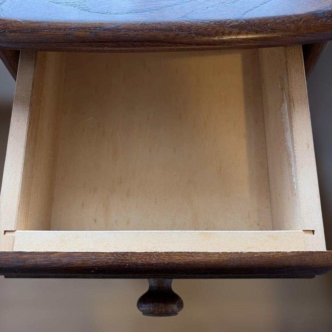 カリモク レトロ 木製電話台 花台 飾り台