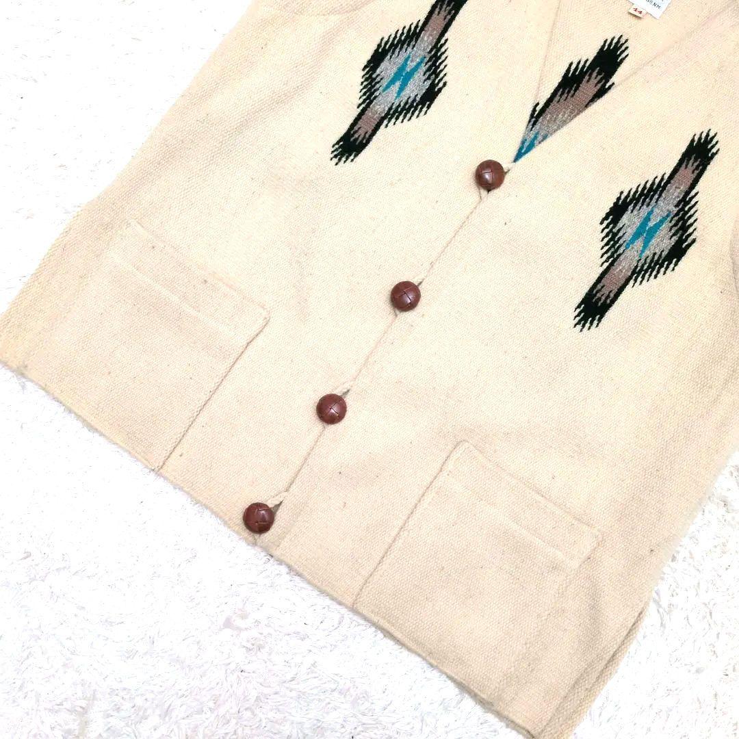 【希少サイズ44 60's 美品】オルテガ　チマヨベスト　赤タグ　アメカジ　生成