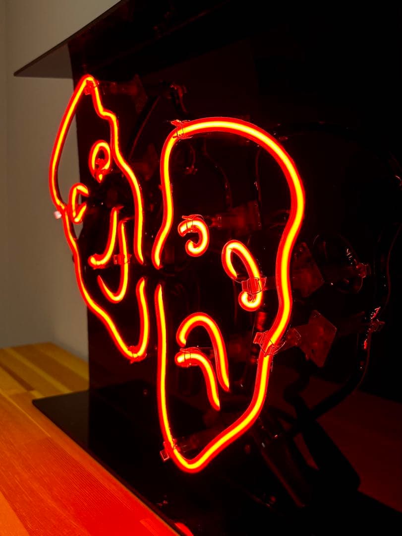 ネオンサイン　喜劇と悲劇の仮面