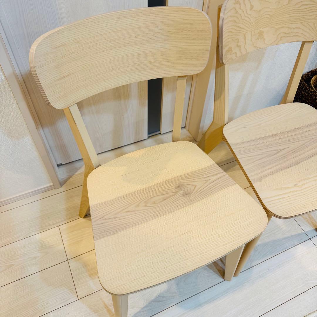 [IKEA]イケア　LISABO リーサボー チェア アッシュ2脚セット ②