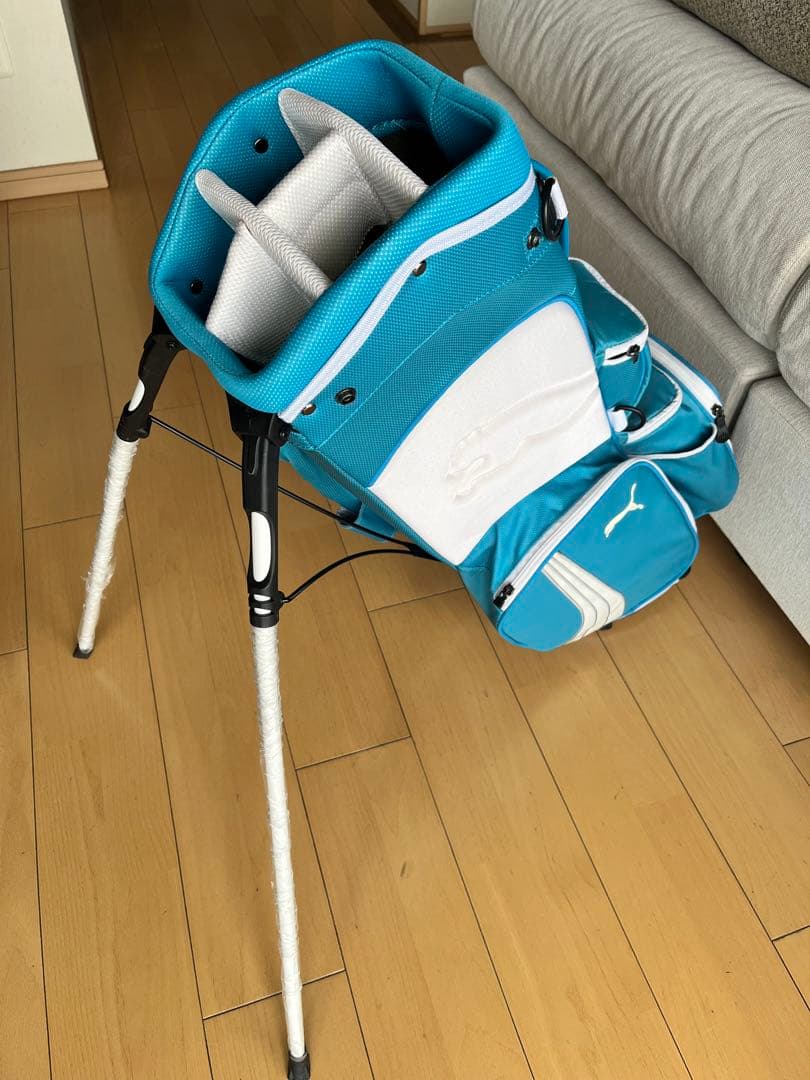 美品　希少PUMA スタンド式キャディバッグ 軽量仕様　レディース　ベルト無し