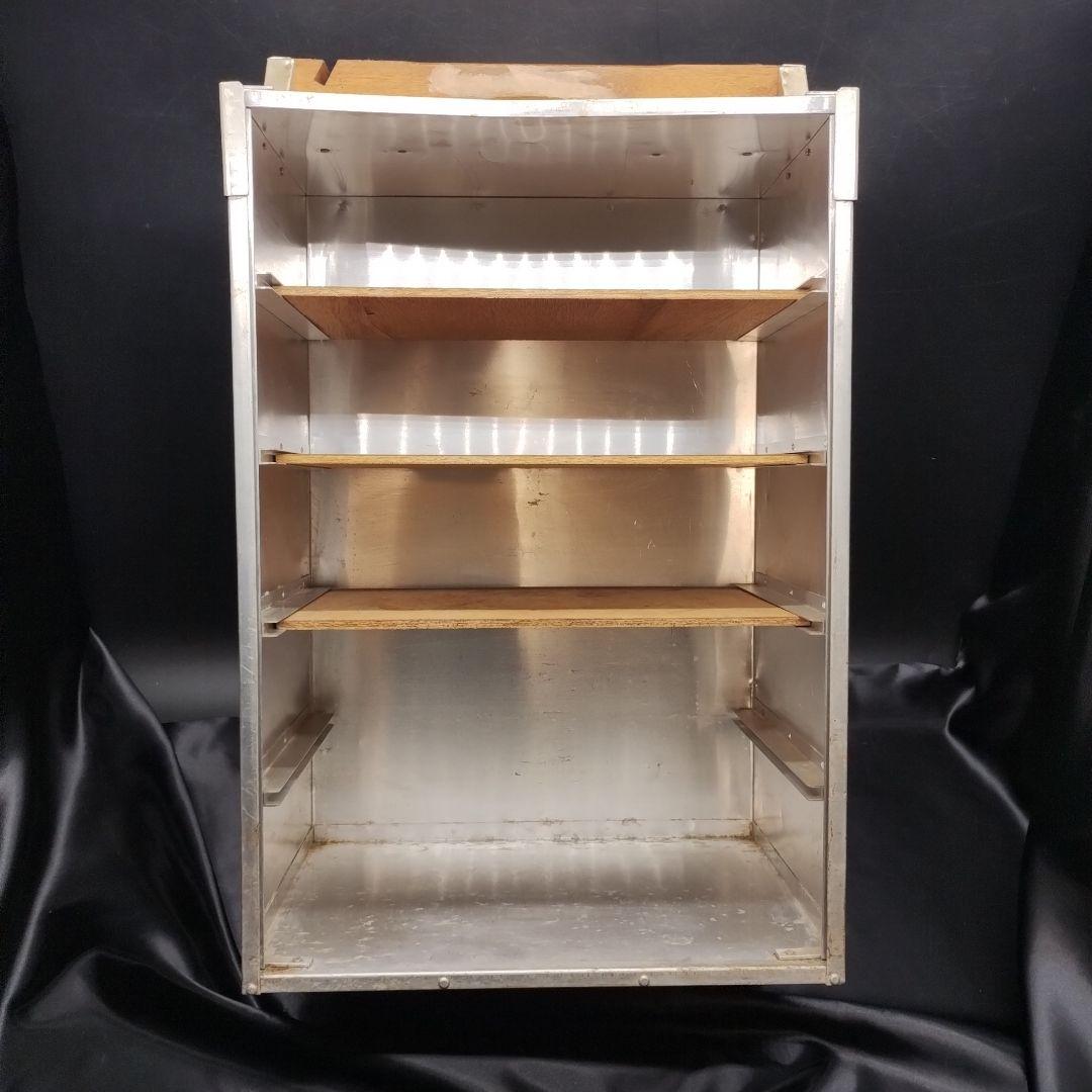 ◼️昭和レトロ◼️アルミ 出前箱 縦型 5段