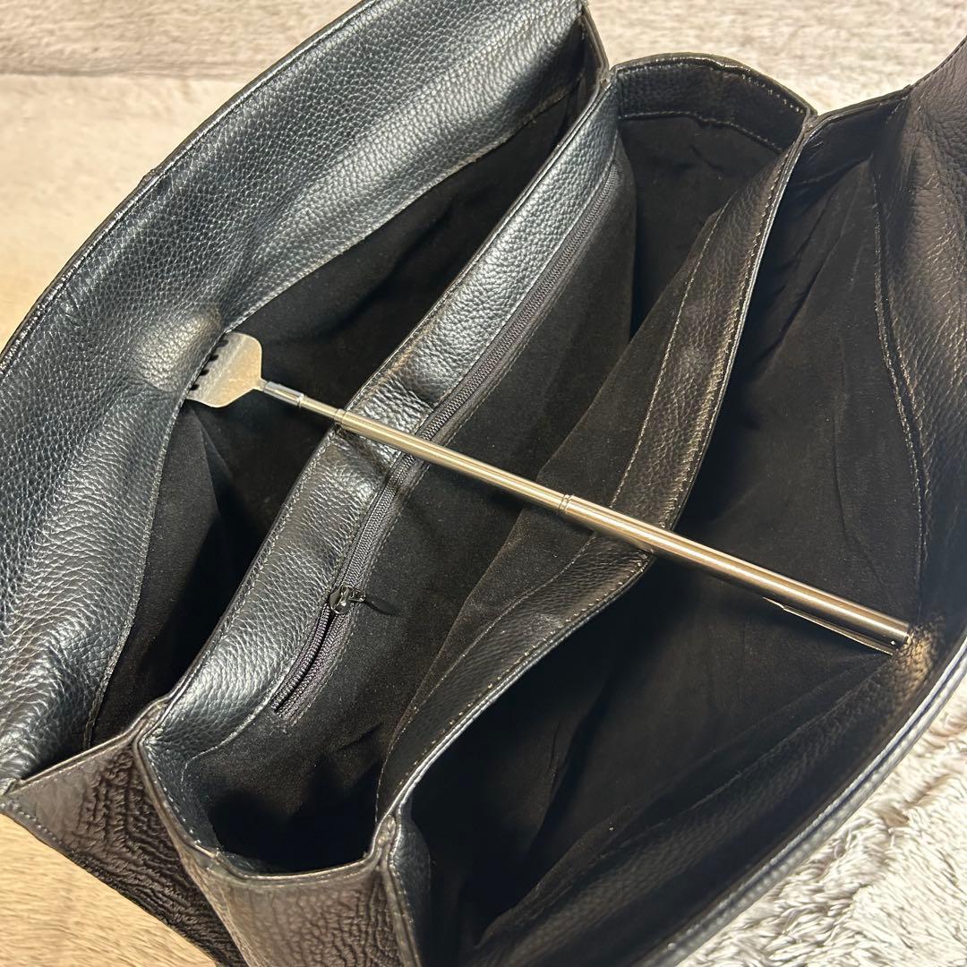 JRA認定　シャークスキン　鮫革　ビジネスバッグ　ブリーフケース