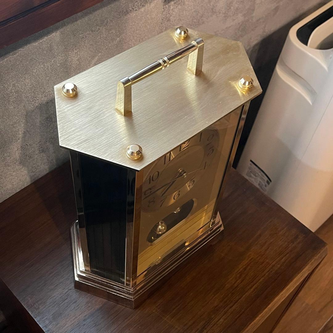 SEIKO 振り子付き置時計 ゴールド ブラック