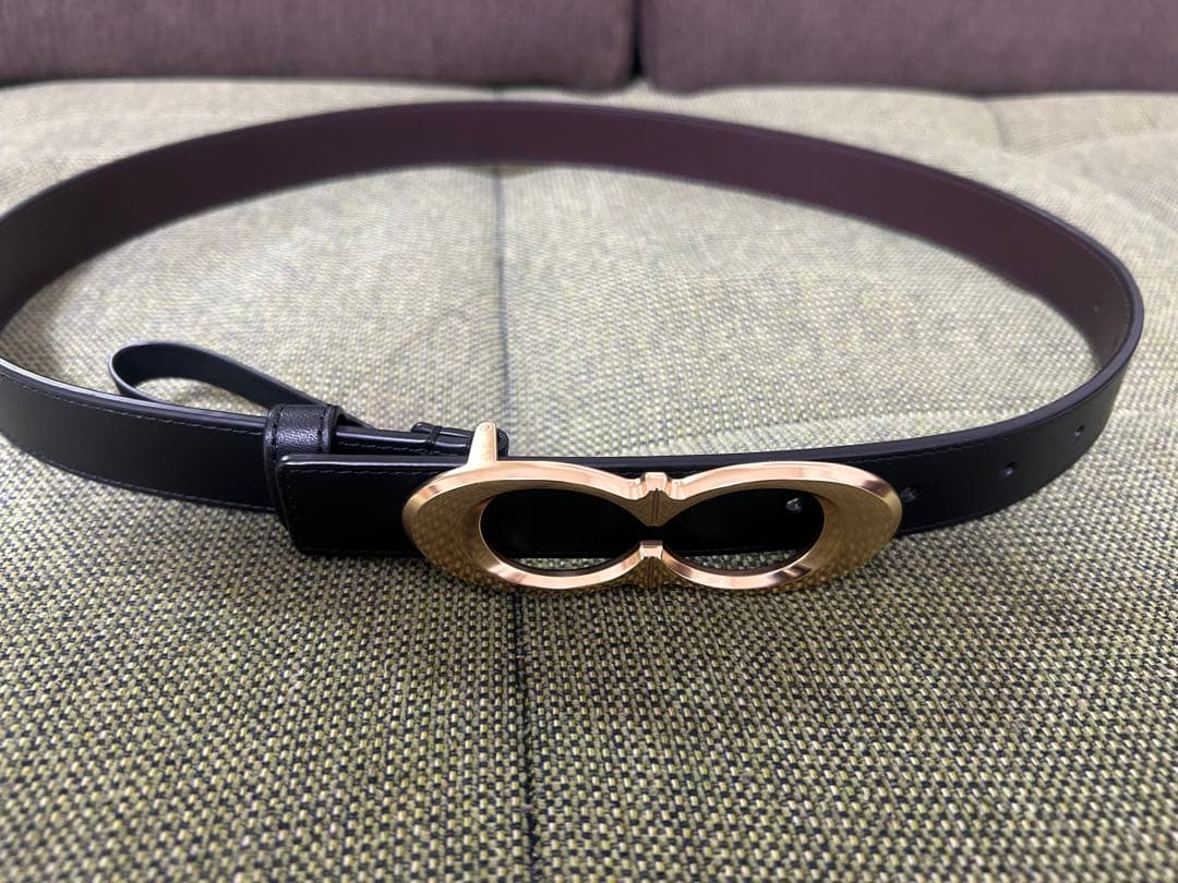 美品♡coachレザーベルト黒