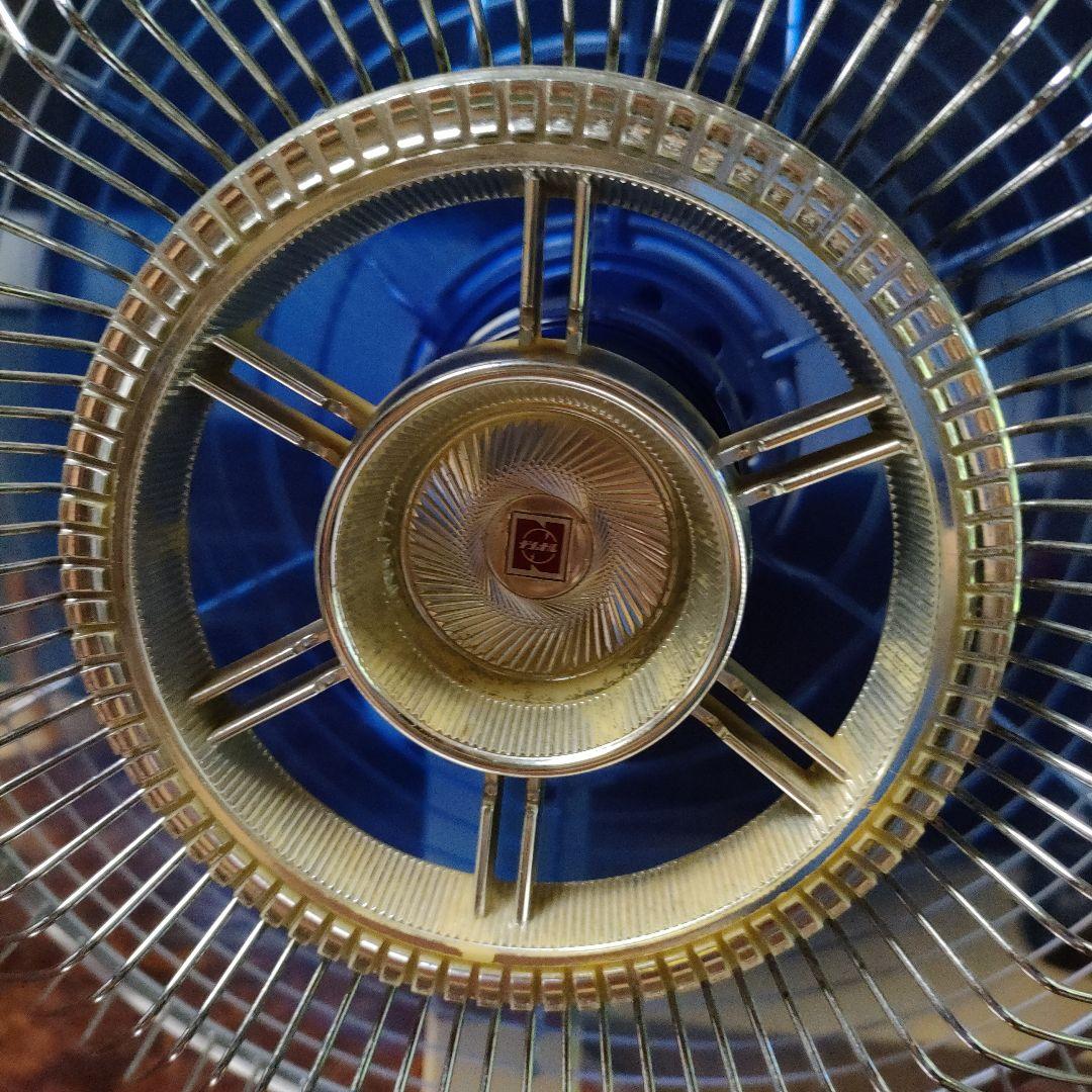 NATIONAL レトロ扇風機 青色ファン　３枚羽 ナショナル