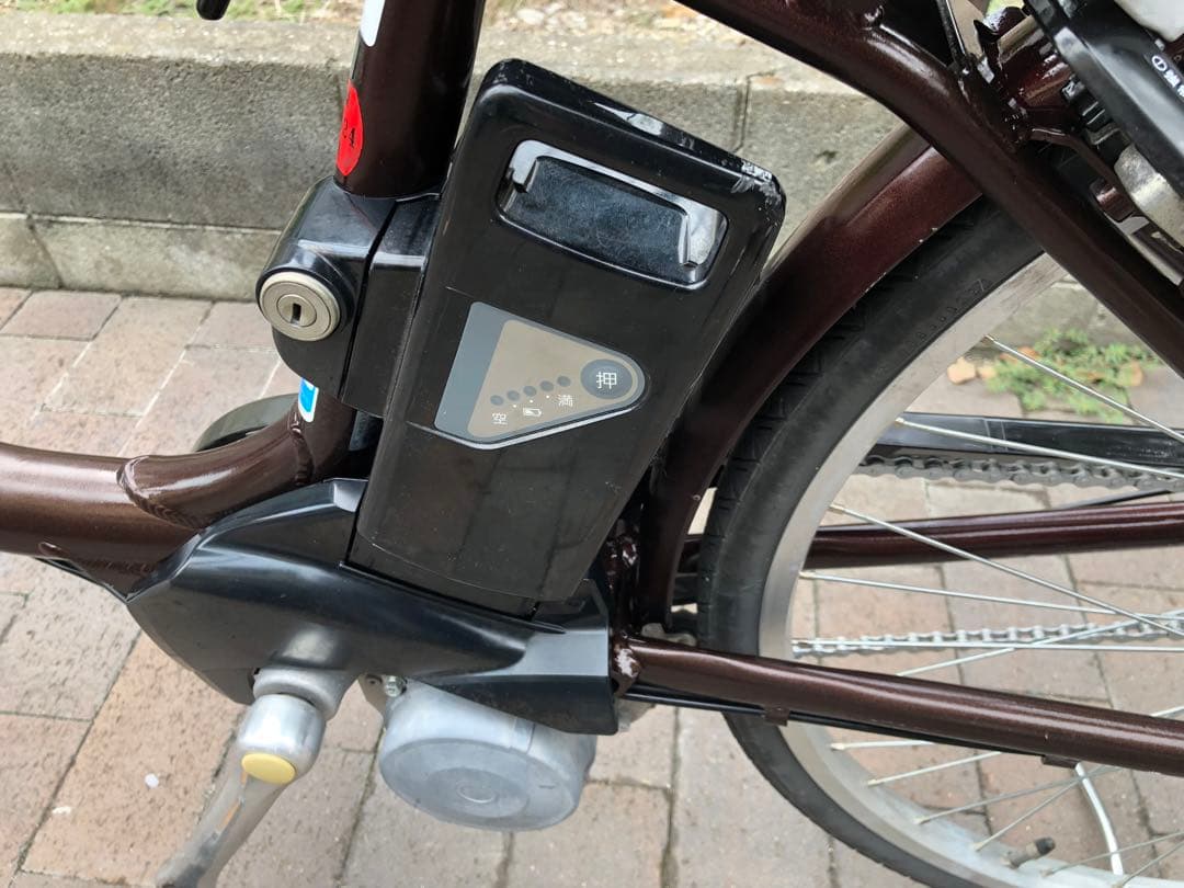 整備点検済み　電動アシスト自転車 ブリヂストンアシスタ　26インチ　ブラウン