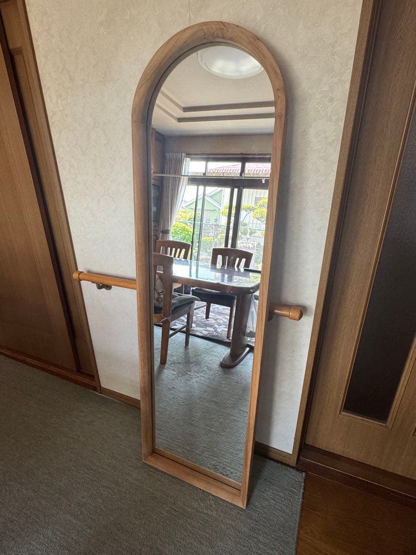 関家具　リープ スタンドミラー 全身鏡　姿見　木製　天然木