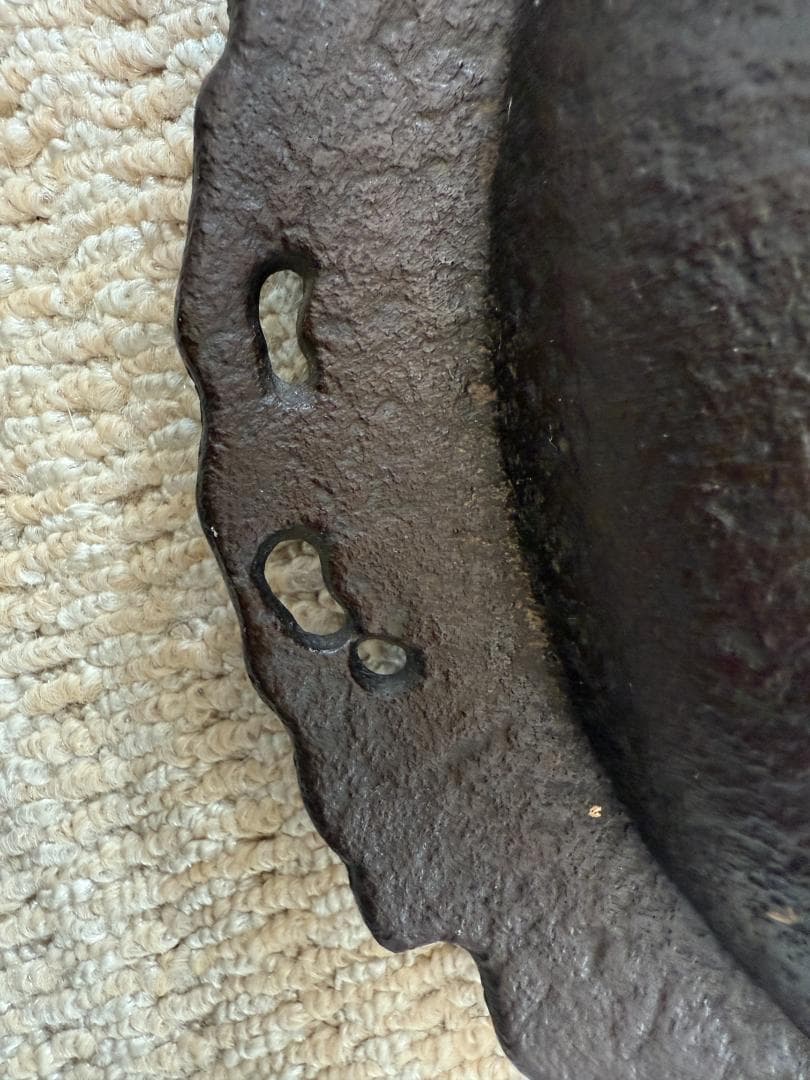 人間国宝　高橋敬典作　鉄鍋　すき焼き鍋　鋳鉄製 直径約30cm