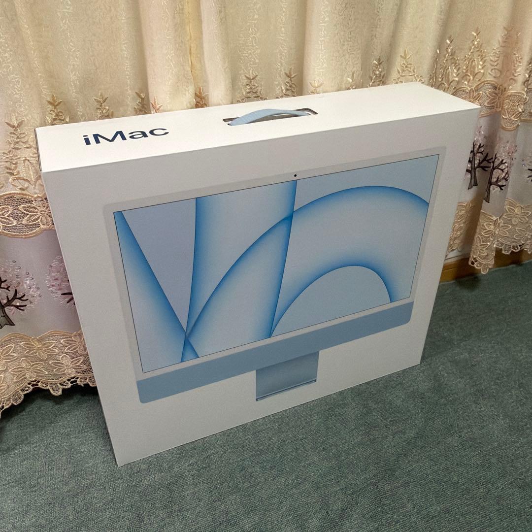 Apple iMac (24-inch, M1, 2021) ブルー　512GB