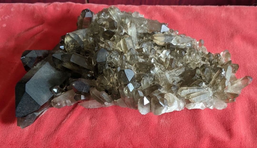 スモーキー クォーツ クラスター 2個