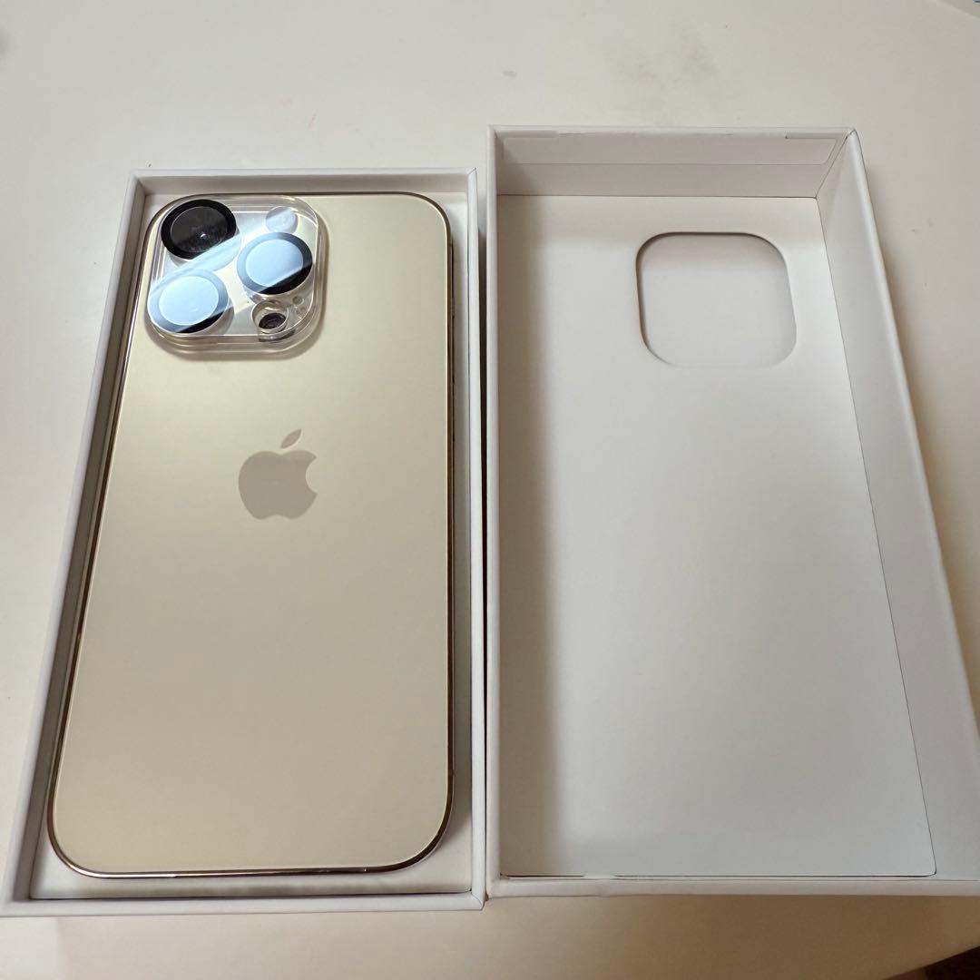 【美品】Apple iPhone 14 Pro本体 ゴールド　128GB