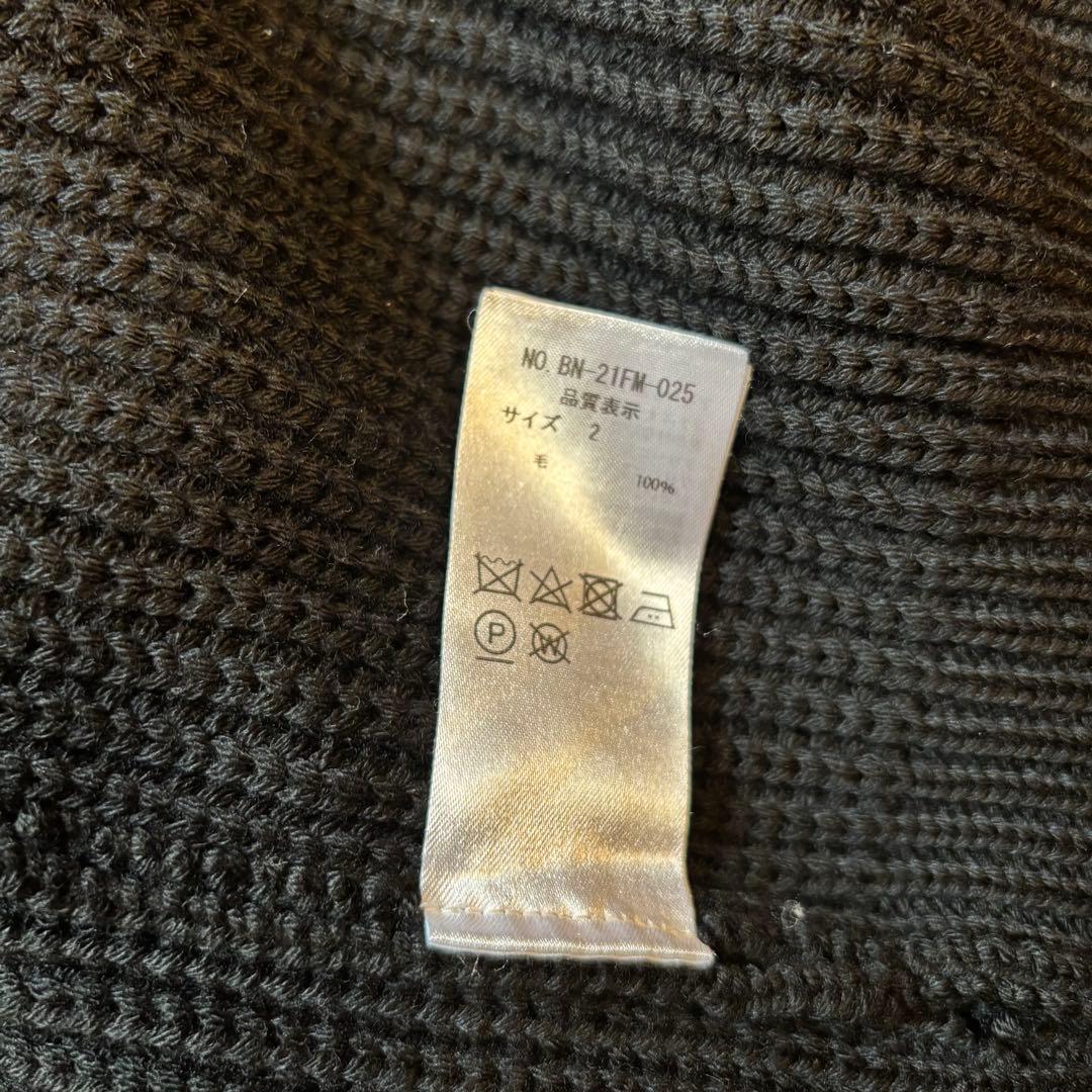 【美品】BATONER ドライバーズニット ブラック